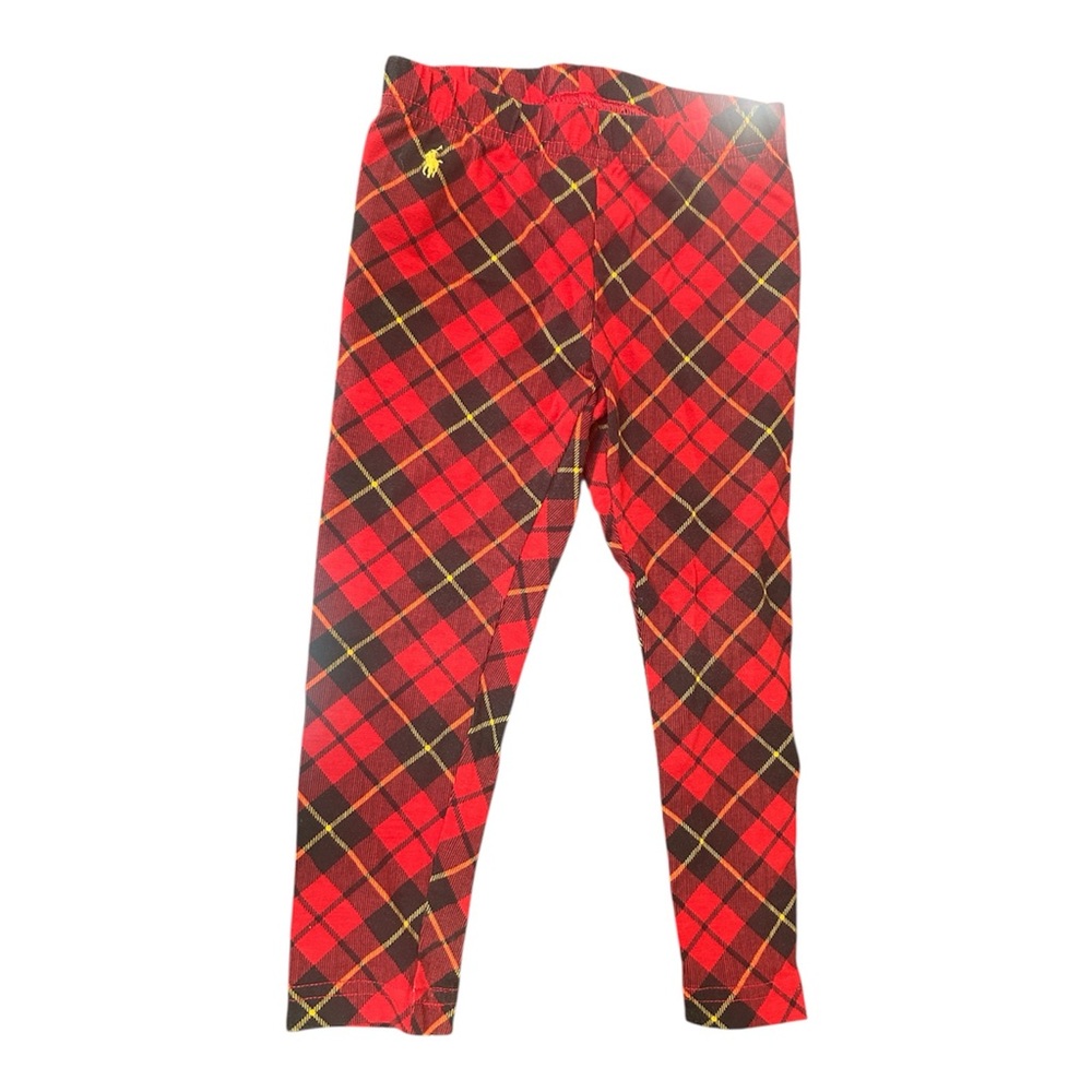 Polo by Ralph Lauren Red and Black Tartan Leggings